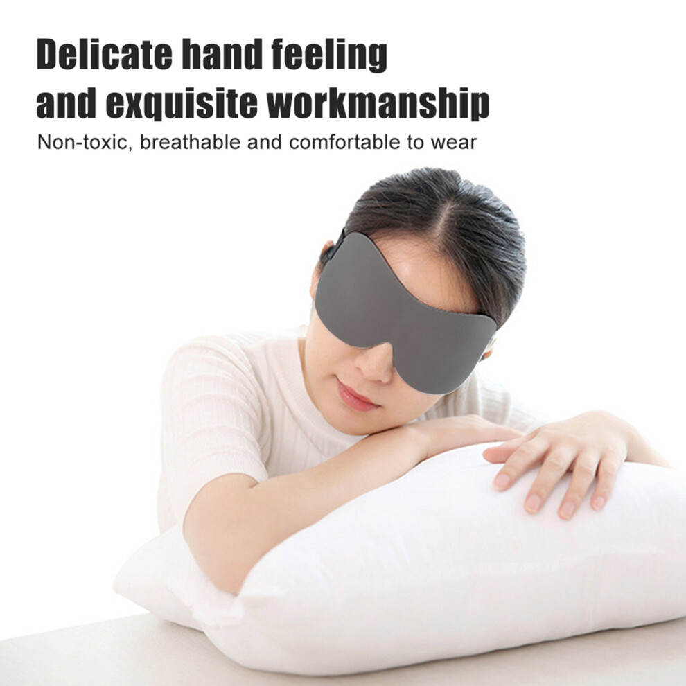 Light/Gray Breathable Sleeping Eye Mask - Relieve Eyestrain 21X8.5cm