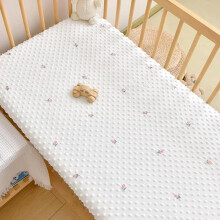 Warm Coral Fleece Baby Crib Fitted Sheet 70 x 130 cm for Infants Soft Cot Mattress Cover Baby Bed Linen Fleece Rose