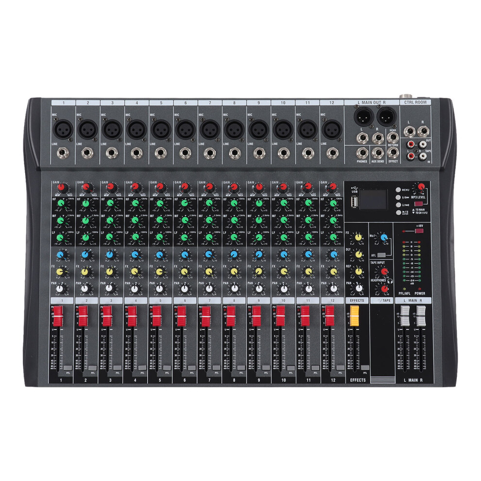 Audio Mixer Professional 12 Channel BT Function