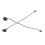 2pcs Parcel Shelf Fixing Cord Tie Down Strap 2