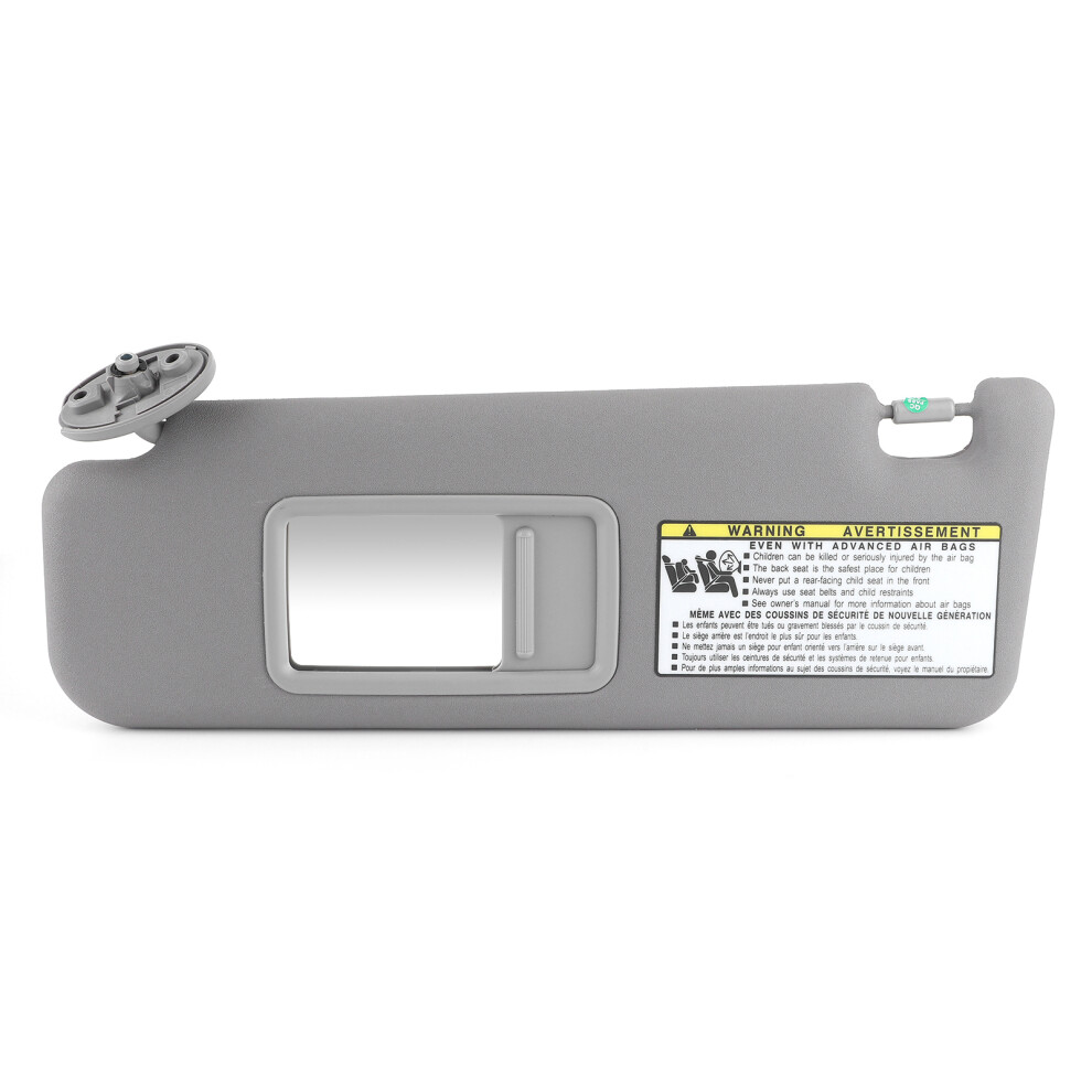 Driver Left Sun Visor With Mirror Gray 9121376627521