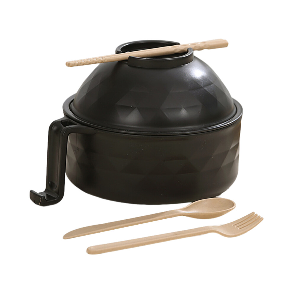 (black) Convenient Drain Bowl For Fast Cooking Instant Noodles On Go Ensuring-image-OPC-PJMBJTQ-NEW