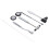 5-teiliges Neuro-Hammer-Set, Edelstahl, Silber 13