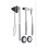 5-teiliges Neuro-Hammer-Set, Edelstahl, Silber 10