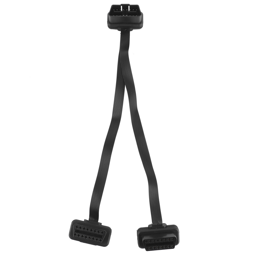 16Pin OBD Extension Cable Staight Male to Dual-image-OPC-PJMBK66-NEW