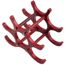 Wooden Red Wine Rack Shelf Stand for 6 Bottles, 26x16.5x21.5 cm