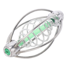10PCS Stainless Steel Fishing Bait Cage with Beads 17g Corrosion Resistant