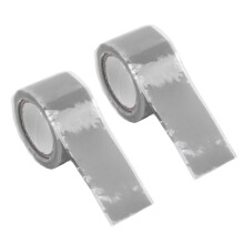 2 piezas de cinta de silicona autopolimerizable de 1,5 m x 2,5 cm gris