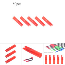 50Pcs Durable Plastic Bow Nocks for 6mm Shaft - Archery Accessories