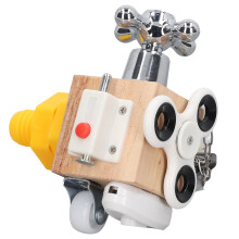 Busy Cube Cap:N/A Robinienholz 15,5 14 11,5 cm Natur