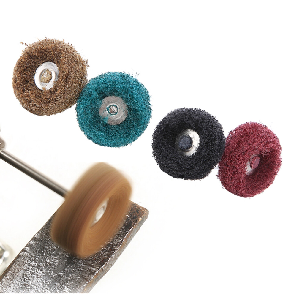 40Pcs Nylon Abrasive Wheel Set, 80-300 Grit, 45Mm, 3Mm Shank 4031341070823