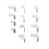 12Pcs Hard Drive Replacement Head Tool ABS HDD 5