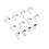 12Pcs Hard Drive Replacement Head Tool ABS HDD 10