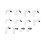 12Pcs Hard Drive Replacement Head Tool ABS HDD 8