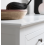 Noa and Nani Karlstad White Dressing Table with 3 Drawers and Stool – Solid Pine, 100x45 cm 5