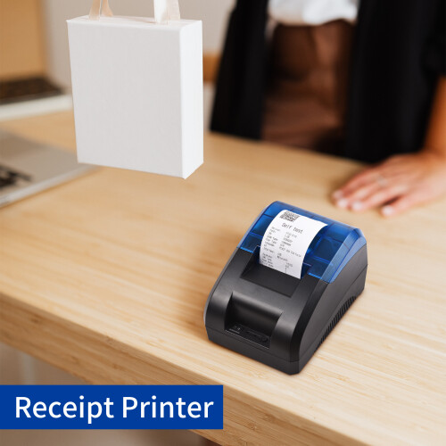58mm Thermo-Belegdrucker USB&BT, 1 Rolle Desktop 1