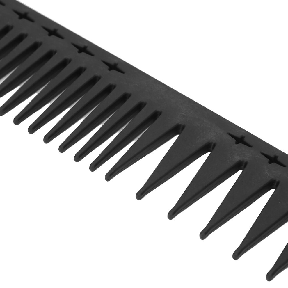 Anti-Static Carbon Fiber Hair Comb 20.3x3.3cm Heat-Resistant Salon Tool