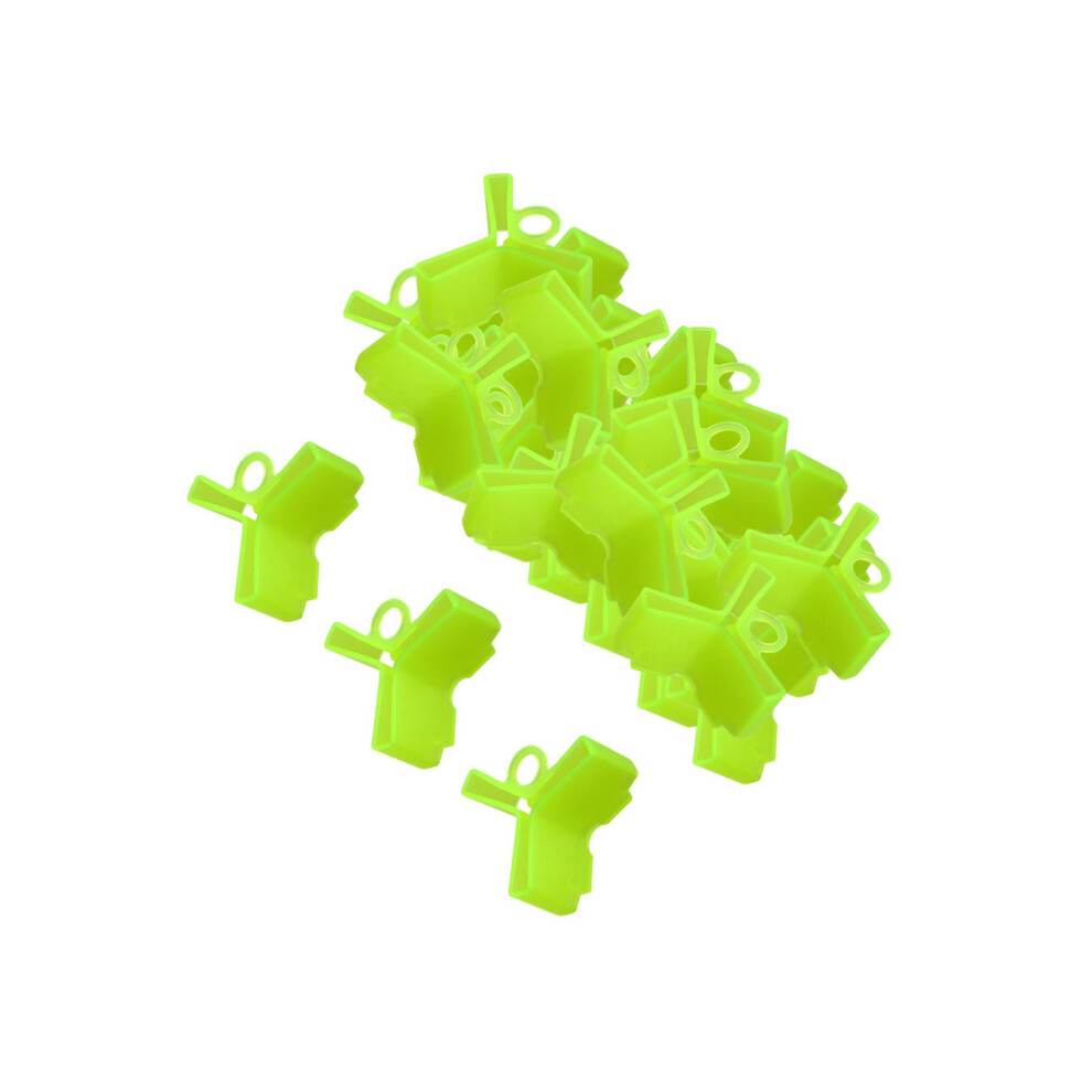 (Fluorescent Yellow, 16x17x045cm) 50 Pieces Hooks Cap Protection Portable Treble Hook Case-image-OPC-PJMBQYD-NEW