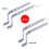 2Pcs Adjustable Training Side Wheels Stabilizer 7
