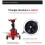 2Pcs Adjustable Training Side Wheels Stabilizer 9