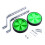 2Pcs Adjustable Training Side Wheels Stabilizer 10