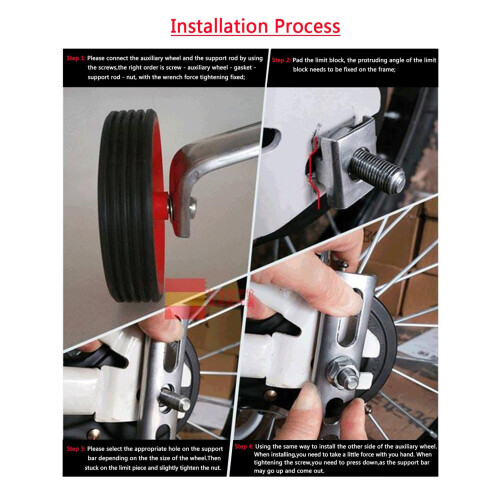 2Pcs Adjustable Training Side Wheels Stabilizer 1