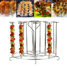 Skewer-Stand aus Edelstahl Vertikale Grillspieße Halter Zubehör für 6-Quart-Fritteuse