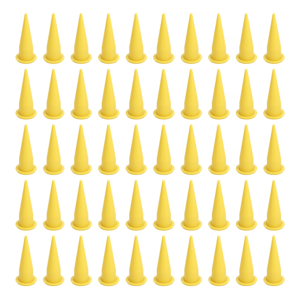 50Pcs Caulk Cone Nozzle PE Plastic Fine Tip