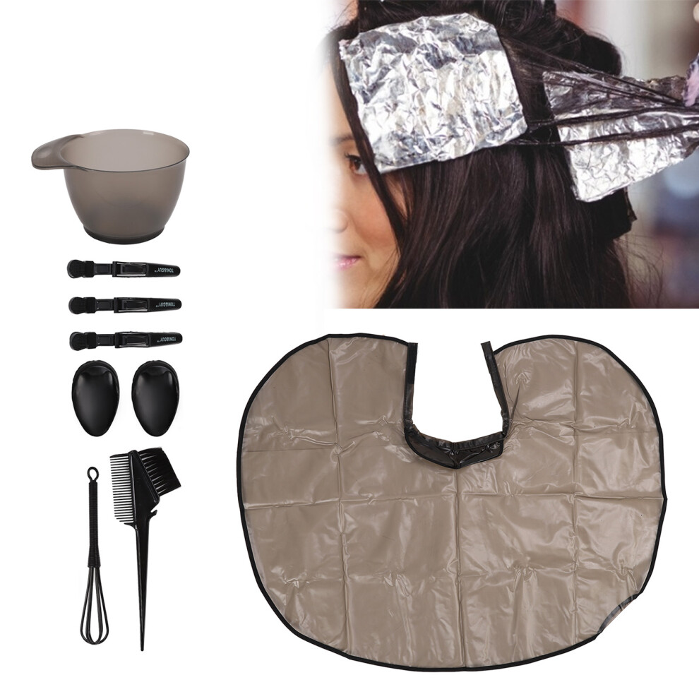 Hair Dyeing Set with Brush, Blender, Ear Muffs, Bowl, Bib & Clips