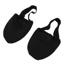 Zapato de danza de media suela de nylon negro talla S transpirable