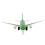 Alloy Electronic Airplane Mini Model Green Pull Back Toy for Kids Gift 4