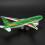Alloy Electronic Airplane Mini Model Green Pull Back Toy for Kids Gift 14