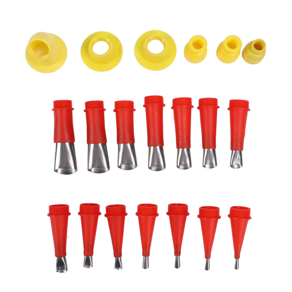 20 Pcs Set Caulking Nozzle Reusable Stainless