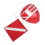 PVC Diving Surface Marker Inflatable Signal 6