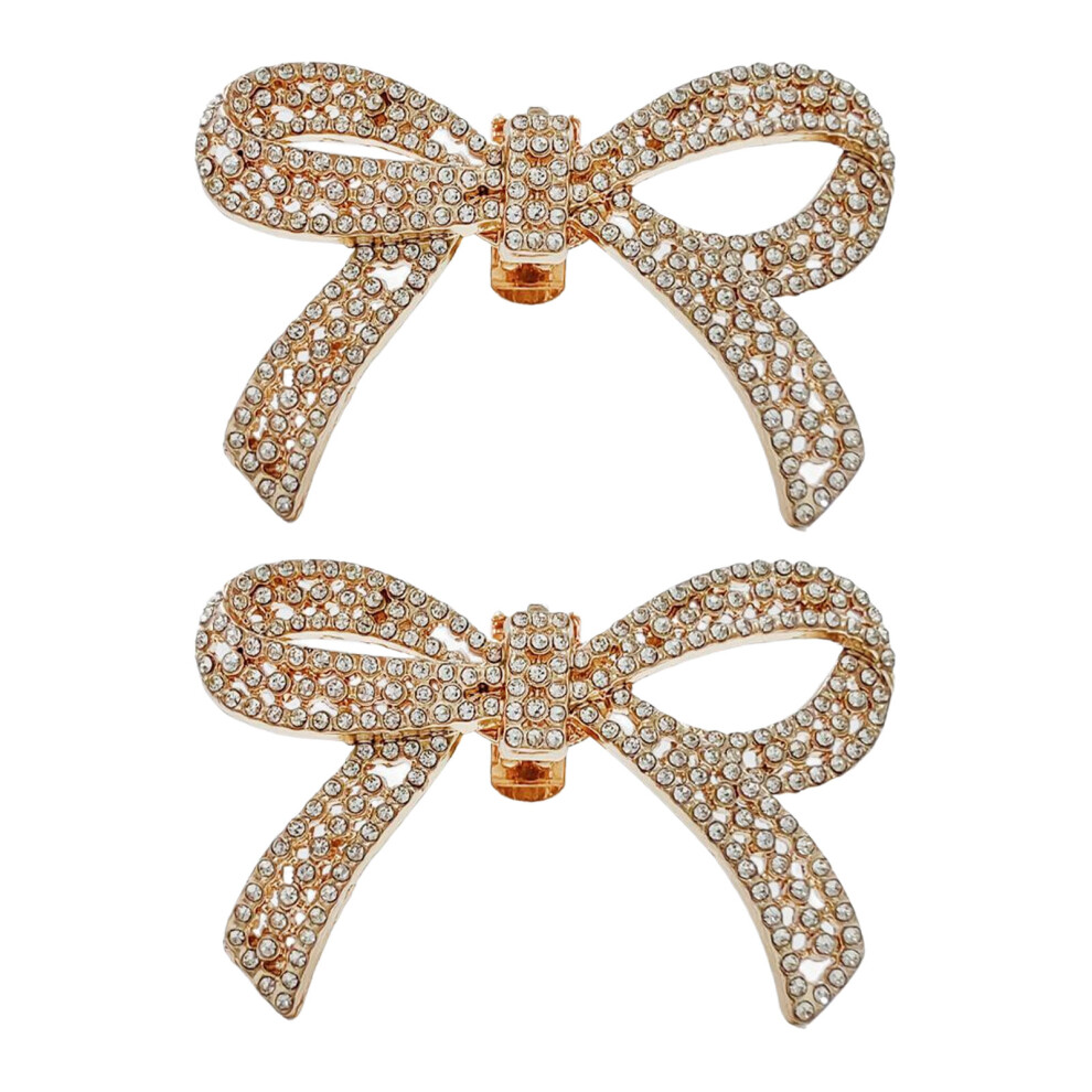 (A) Shoe Bows Clips Footwear With Crystal Rhinestone Bow Clips Heels With-image-OPC-PJMBYT6-NEW