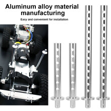 4pcs RC Car Shell Column Spare Parts for 1/10 RC Vehicle EX86100 Silver R86018S