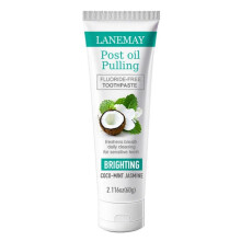 (1pcs)Coconut & Mint Pulling Oil Toothpaste for Fresh Breath & Clean Mouth - Refreshing Toothpaste - Complete Oral Care - Teeth Whitening Toothpaste