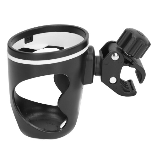 Freely Adjustable Black ABS Plastic Stroller Cup Holder for Parents 1