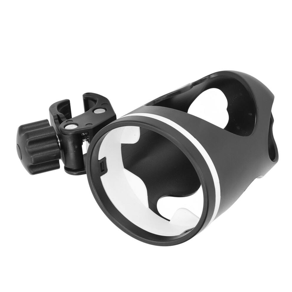Freely Adjustable Abs Plastic Stroller Cup Holder For Parents Black