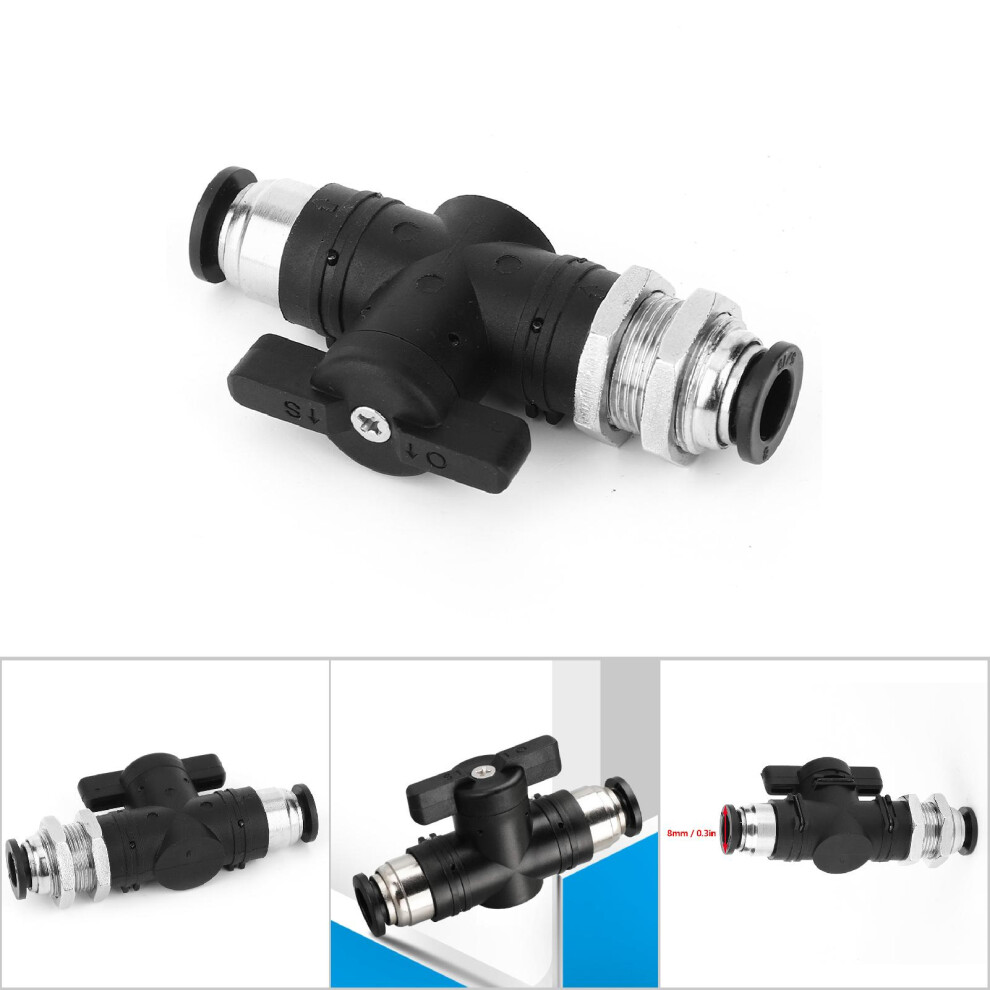 Pneumatic Push Quick Joint Connector 8Mm Air Valve Hand Switch 4401341093786