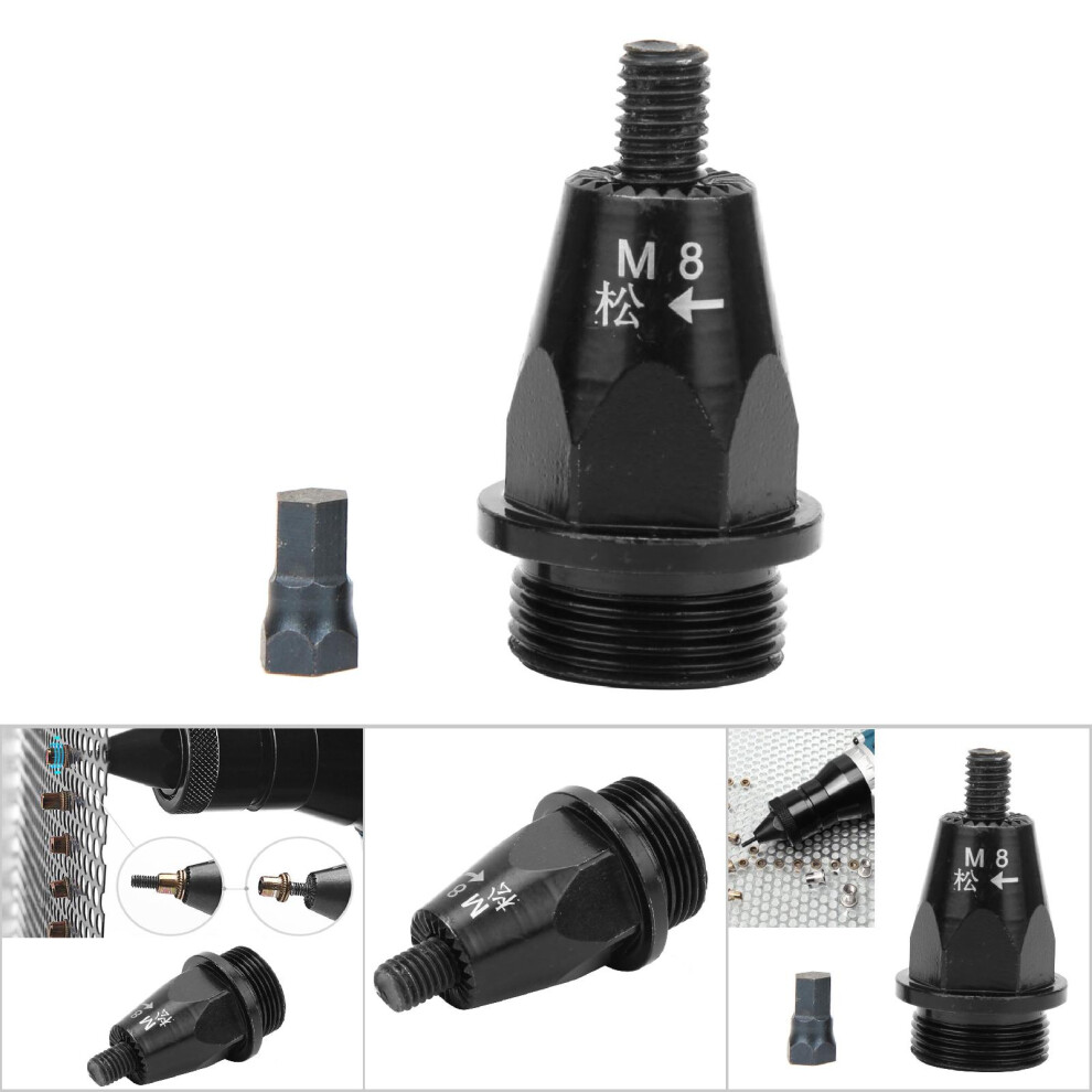 Hard Alloy Pneumatic Rivet Nut Gun Head M5-M10 Black For Riveting Tool 8491341093769