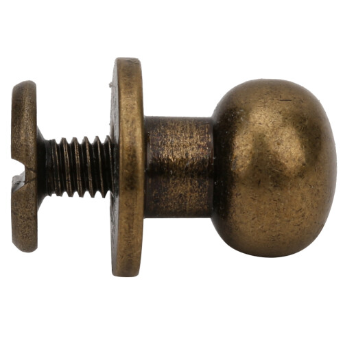 Bronze Copper Stud Rivets 20 Sets Round Head Screwback DIY Leather 10x8mm 2