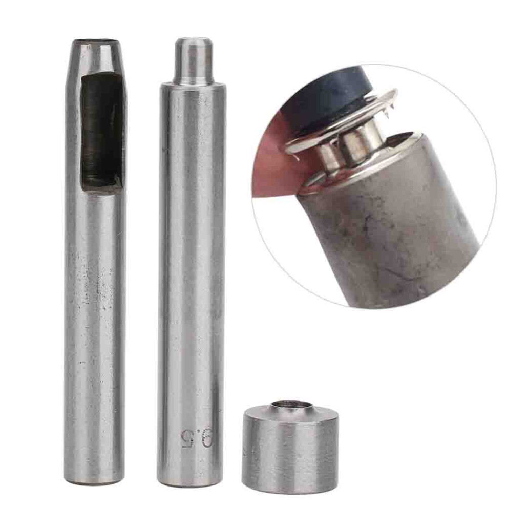 3 Pcs Stainless Steel Eyelet Hole Punch Die Set 9.5Mm For Clothing 4071341100892