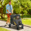 PawHut PawHut Foldable Dog Carriage w/ Universal Wheels, Shock Absorber - Grey 1