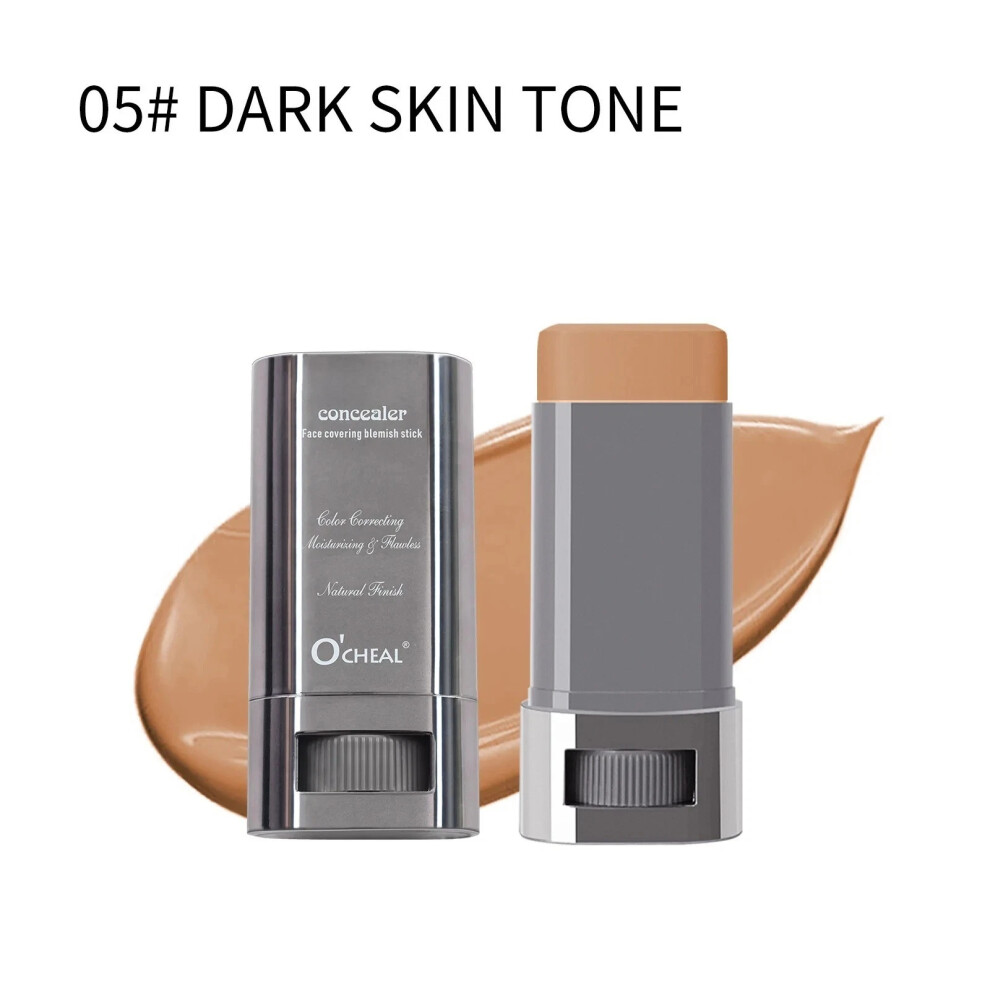 (05 DARK SKIN TONE, 30g) Liquid Concealer Stick â Covers acne marks, dark circles, tattoos, and freckles,-image-OPC-PJMC6DP-NEW