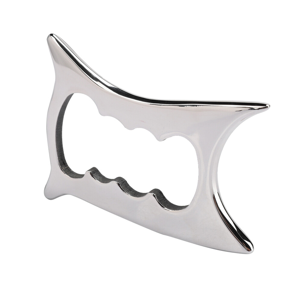 304 Stainless Steel Gua Sha Board Acupuncture Massage Tool 140x115mm