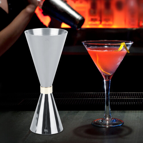 Stainless Steel Jigger Cone Shape 30ml/60ml Bar Tool Black Coating 2
