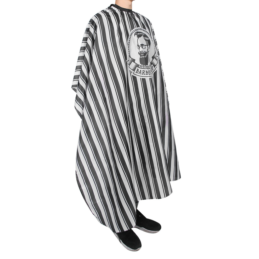 White Salon Quality Haircut Cape For Hair Dyeing - Durable And Easy To Clean