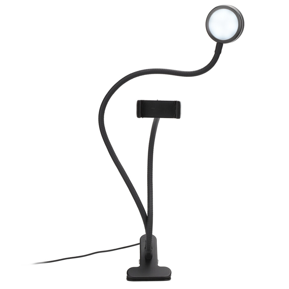 Black Clip On Folding Led Tattoo Nail Art Lamp 16Pcs Brightness