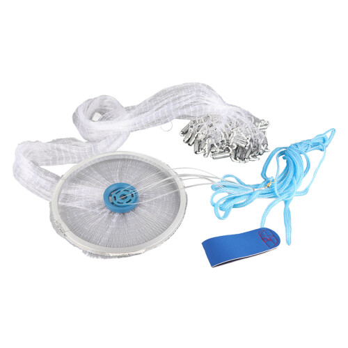 Durable 3m Hand Throw Fish Net Trap Accessory for Quick Sinking 1
